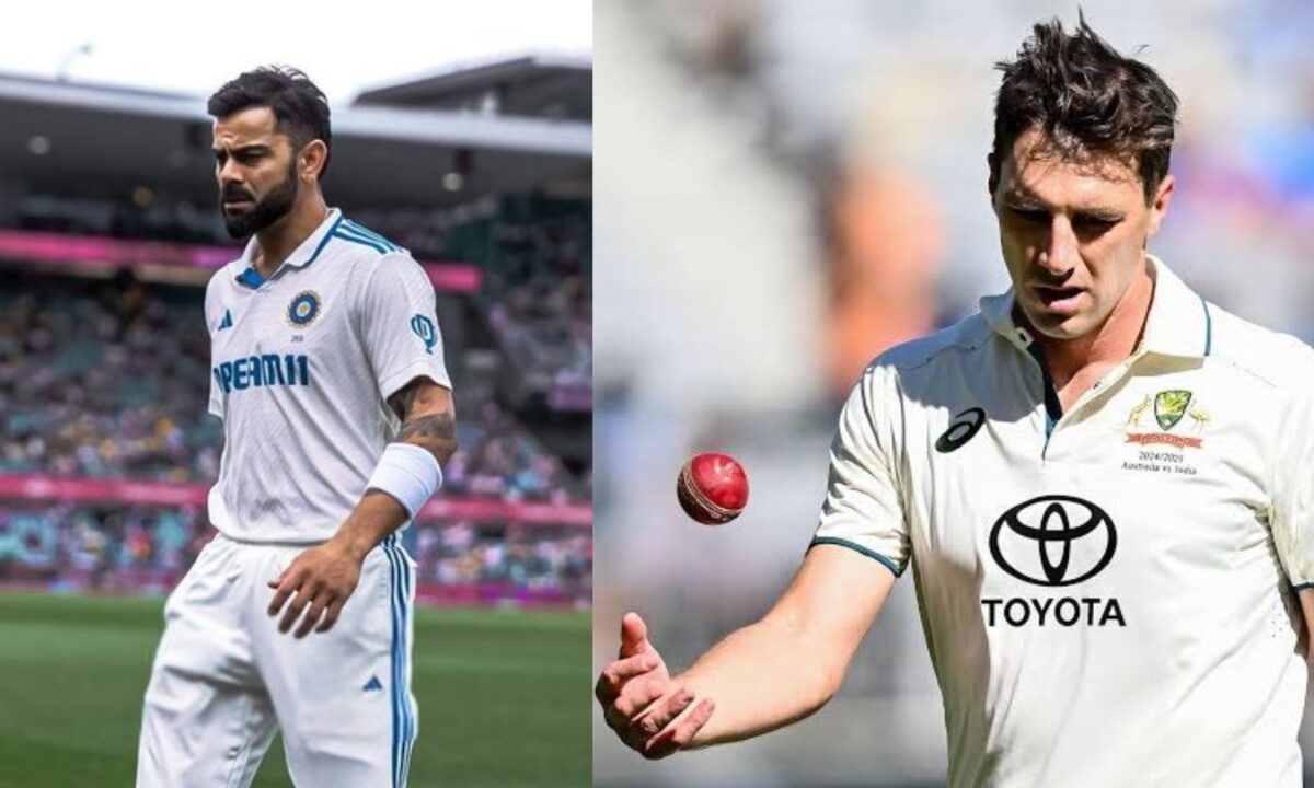 Pat Cummins and Virat Kohli.