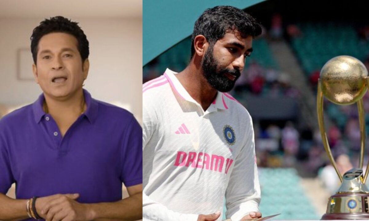 Sachin Tendulkar and Jasprit Bumrah of India.