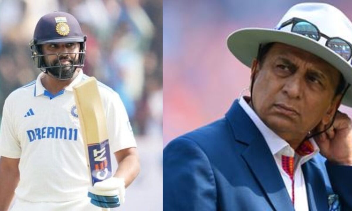 Sunil Gavaskar and Rohit Sharma.