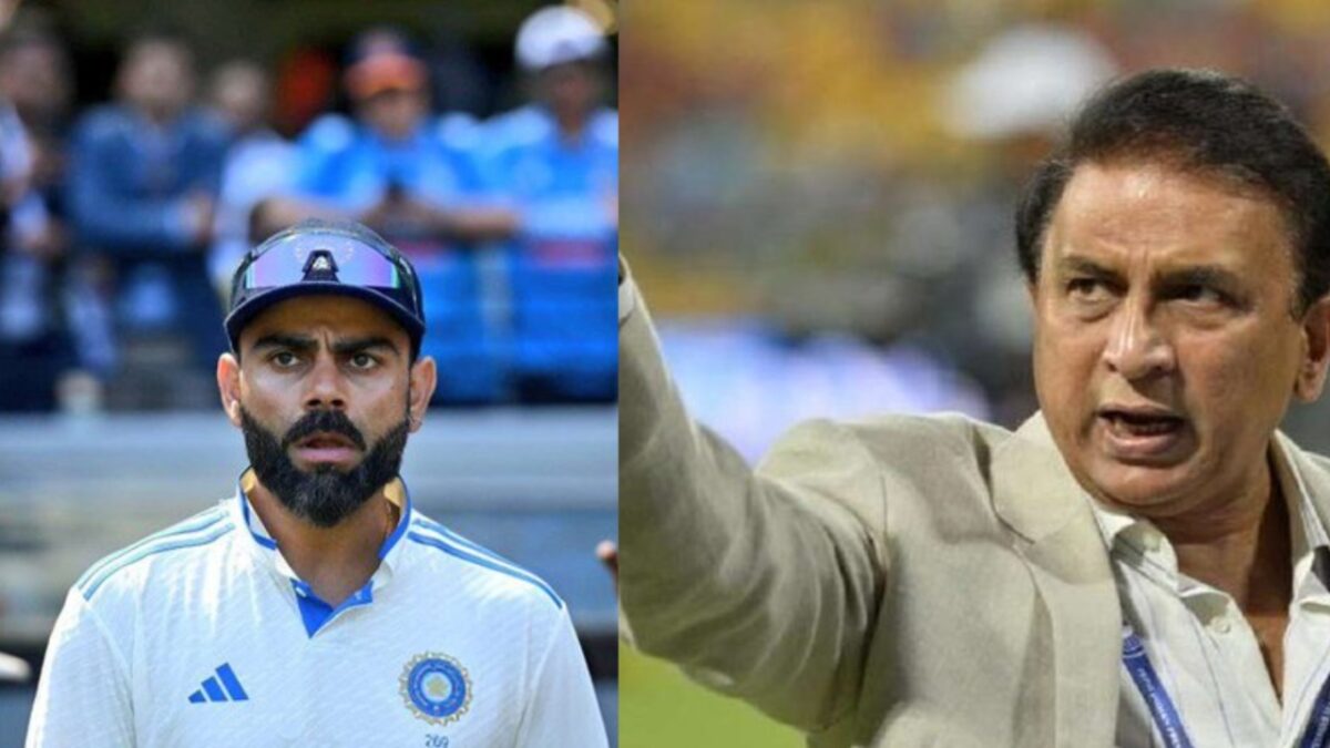 Sunil Gavaskar and Virat Kohli.