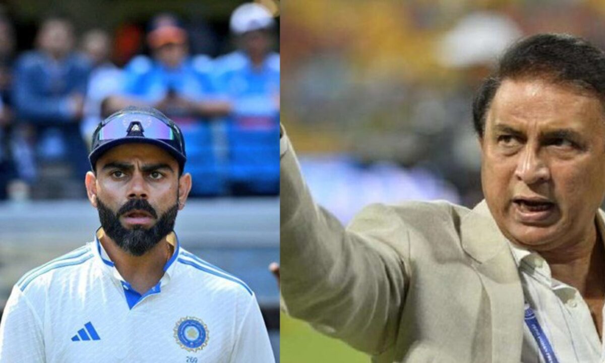 Sunil Gavaskar and Virat Kohli.