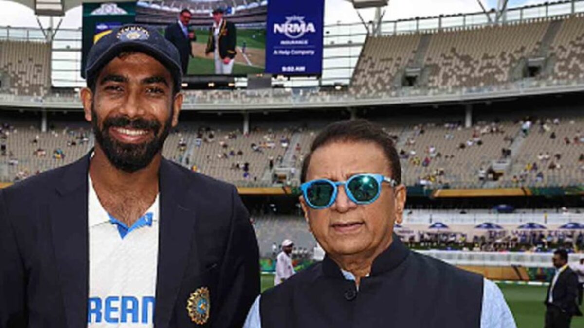 Sunil Gavaskar and Jasprit Bumrah.