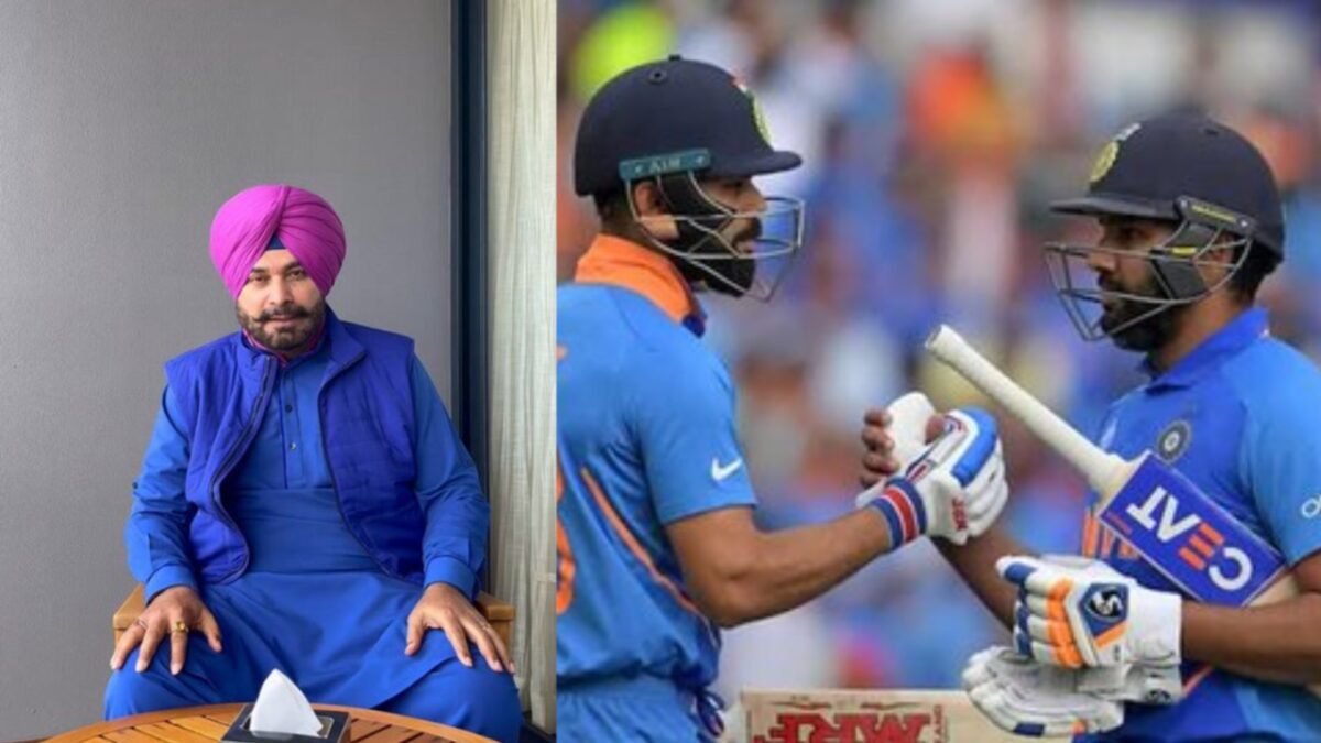 Navjot Singh Sidhu, Rohit Sharma and Virat Kohli.