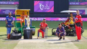 Tim Southee, Sunil Narine, Sikandar Raza, Tymal Mills and Nicholas Pooran in ILT20.