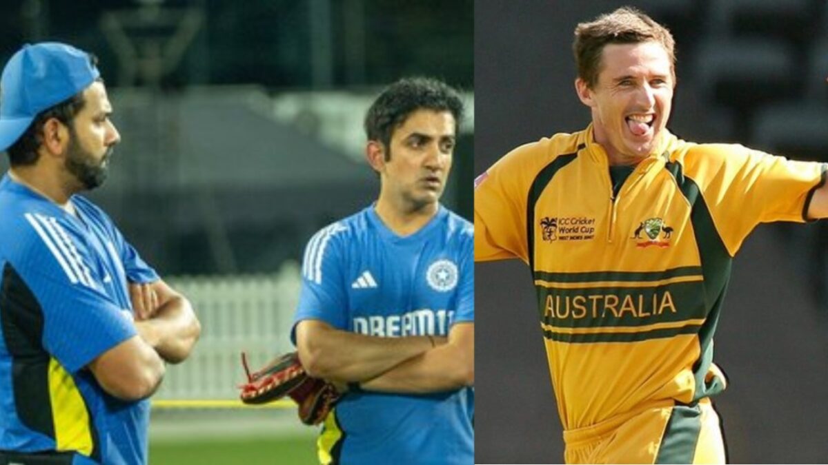 Rohit Sharma, Gautam Gambhir and Brad Hogg.