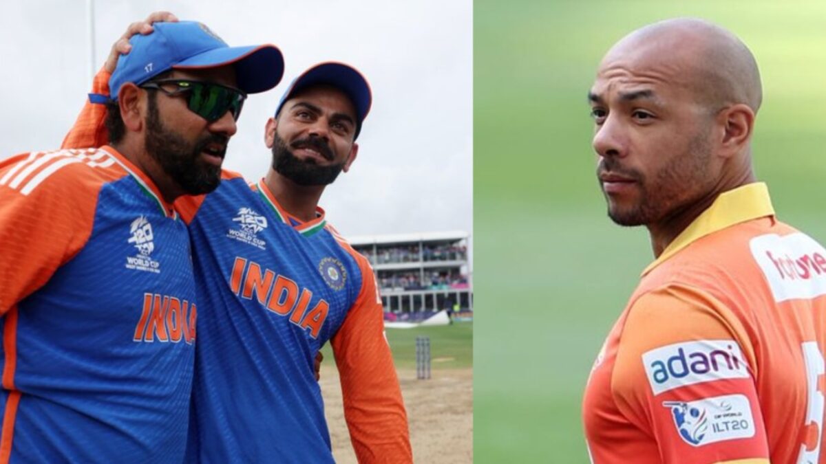 Rohit Sharma, Virat Kohli and Tymal Mills.