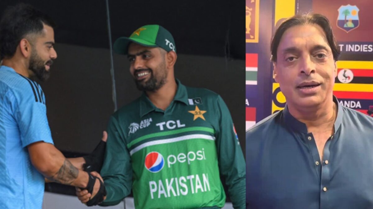 Virat Kohli, Babar Azam and Shoaib Akhtar.