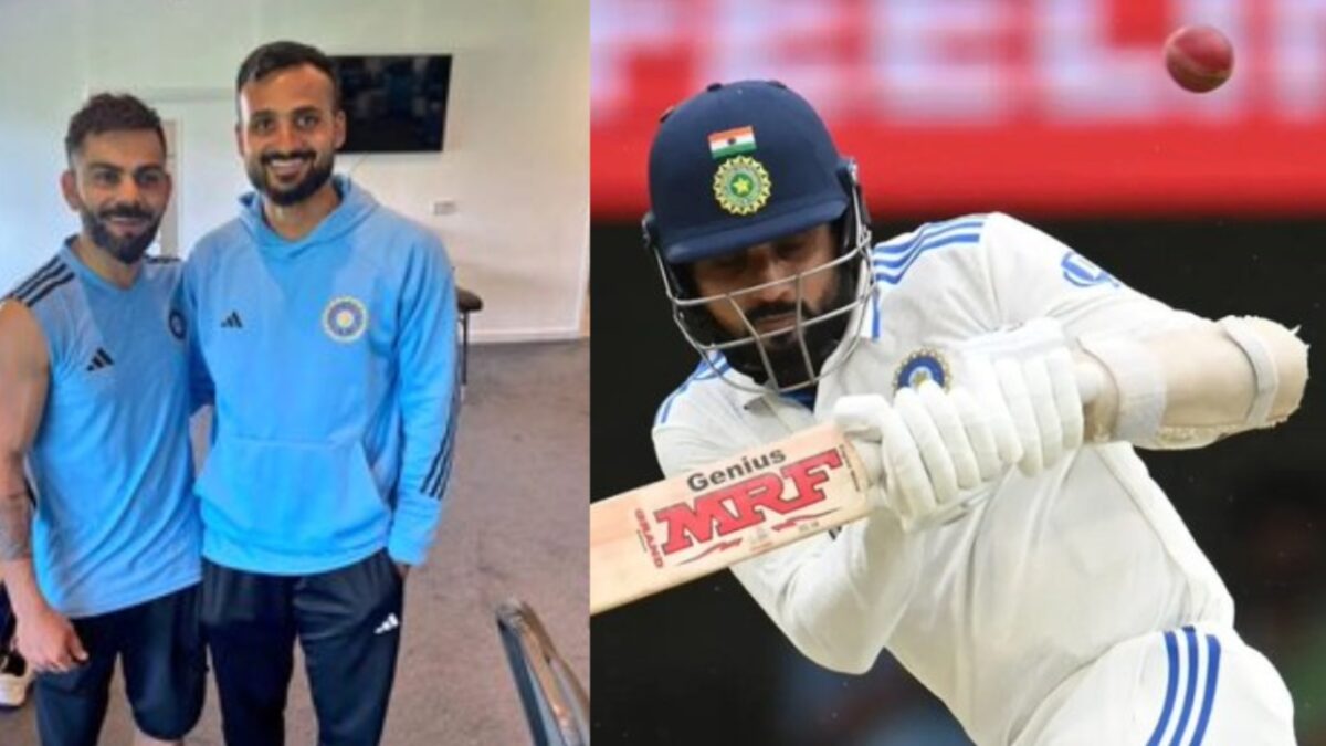 Akash Deep and Virat Kohli.