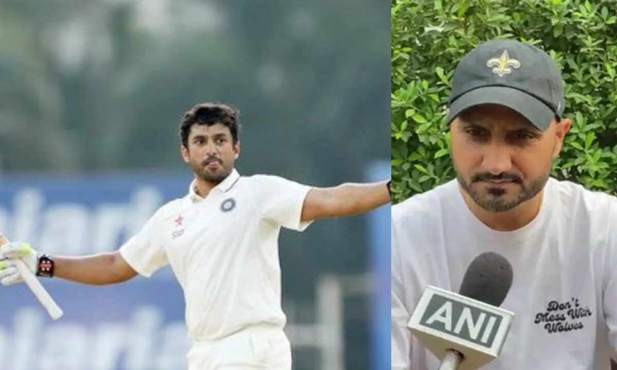 Karun Nair and Harbhajan Singh.