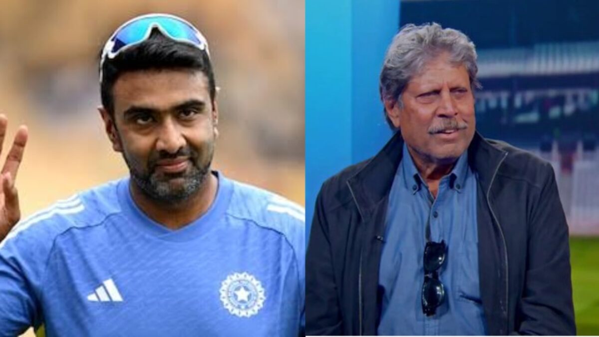 Kapil Dev and Ravichandran Ashwin.