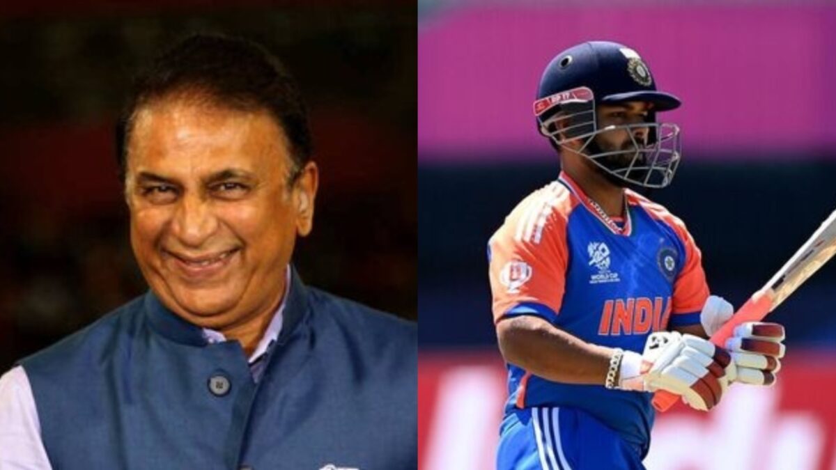 India's Rishabh Pant and Sunil Gavaskar.