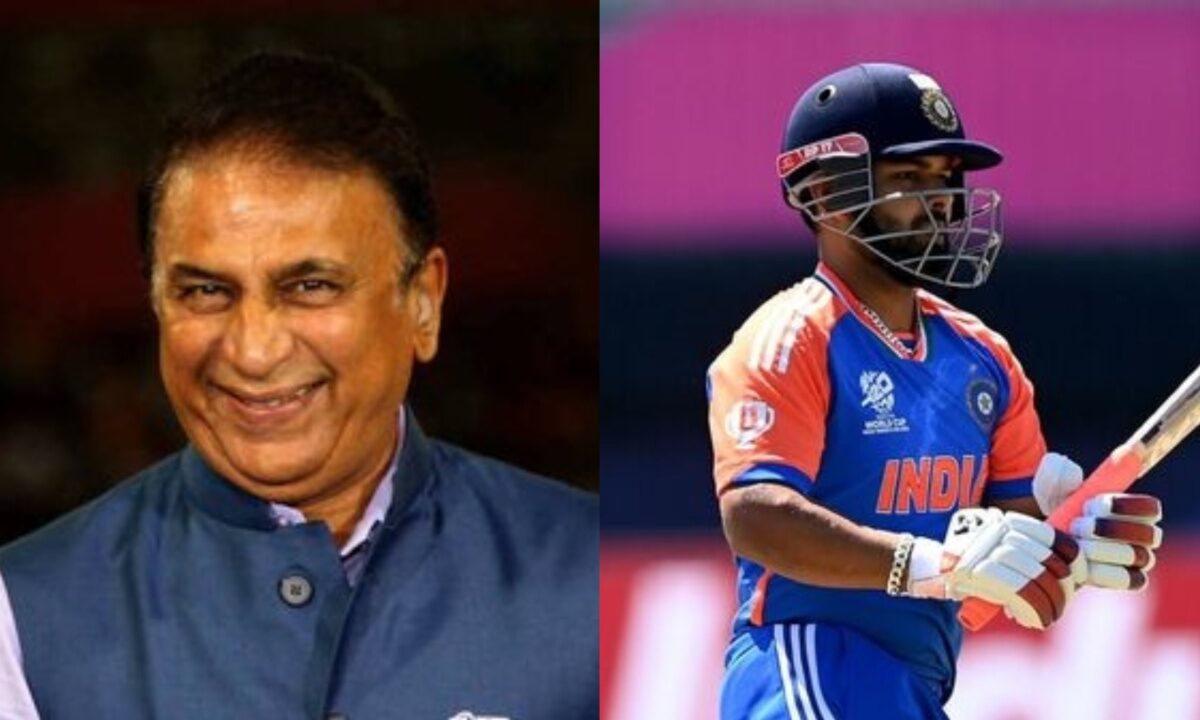 India's Rishabh Pant and Sunil Gavaskar.