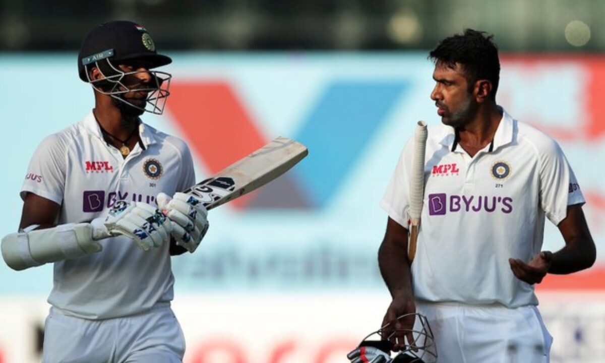 India's Ravichandran Ashwin and Washington Sundar.