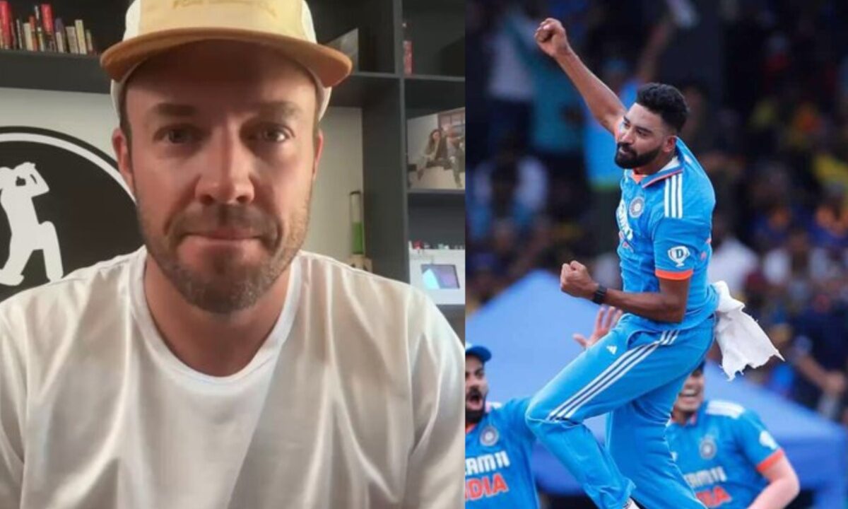 Ab de Villiers and Mohammad Siraj.