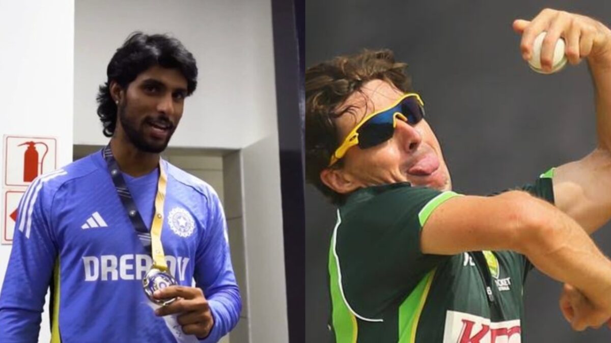 Brad Hogg and Tilak Varma.