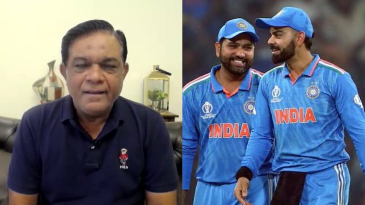 India's Virat Kohli and Rohit Sharma and Pakistan's Rashid Latif.