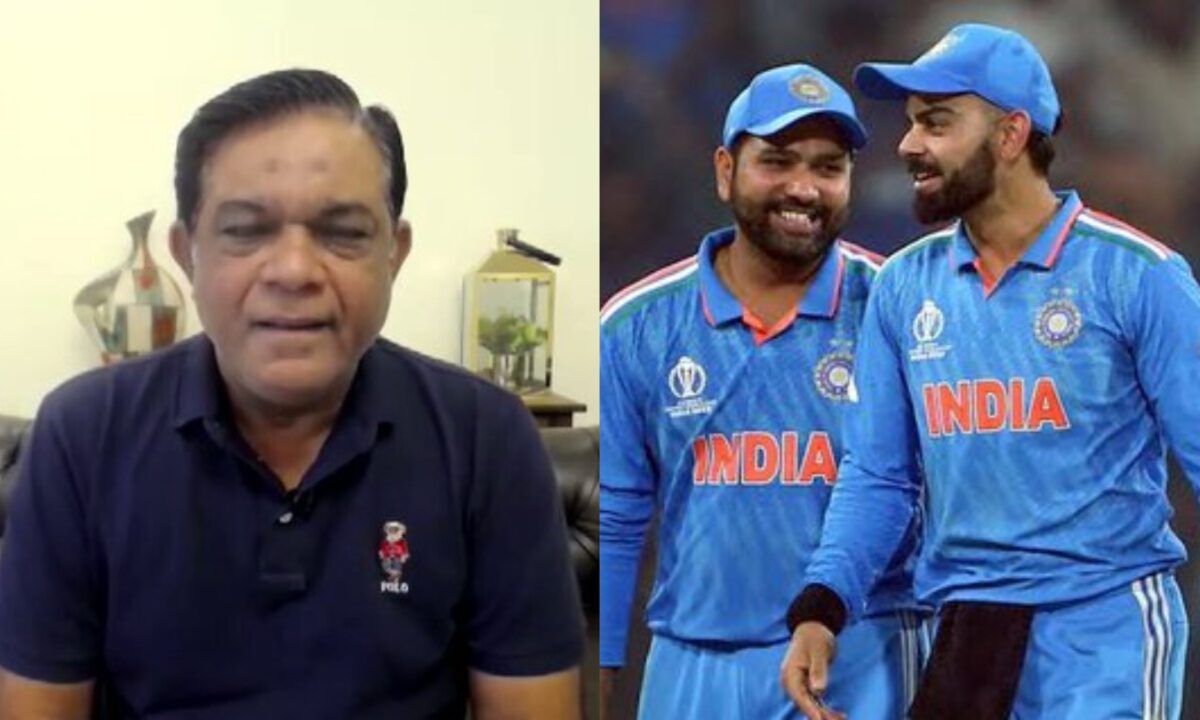 India's Virat Kohli and Rohit Sharma and Pakistan's Rashid Latif.