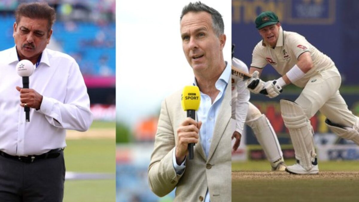 Steve Smith, Ravi Shastri and Michael Vaughan.