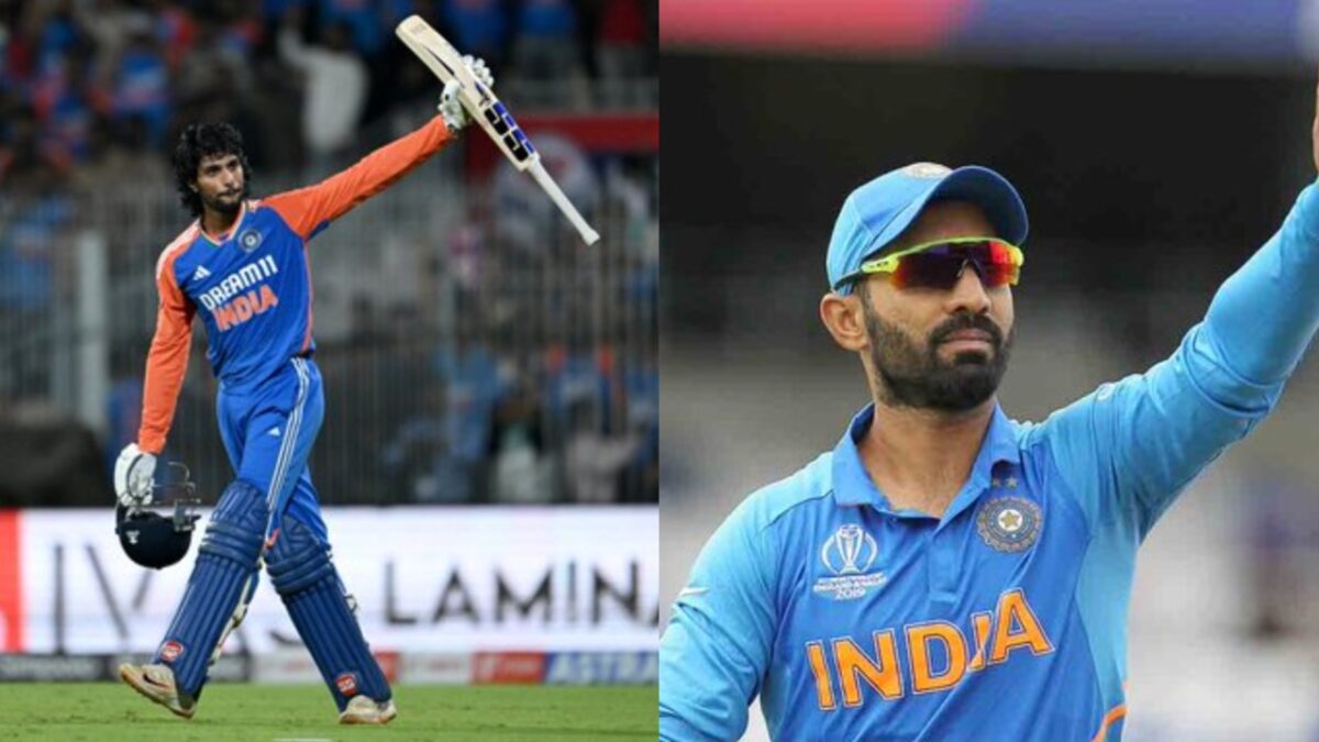 RCB's Dinesh Karthik and MI's Tilak Verma.