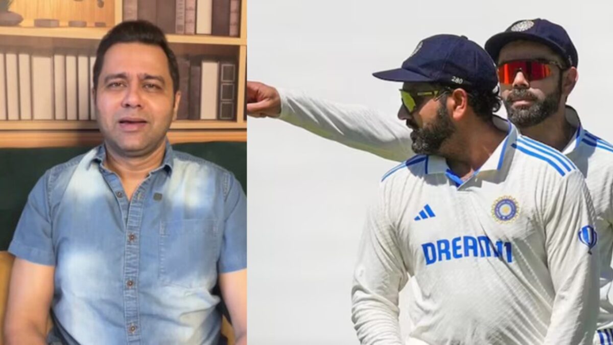 India's Aakash Chopra, Virat Kohli and Rohit Sharma.