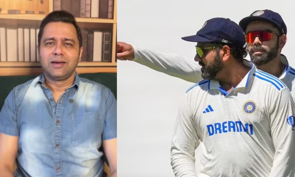 India's Aakash Chopra, Virat Kohli and Rohit Sharma.