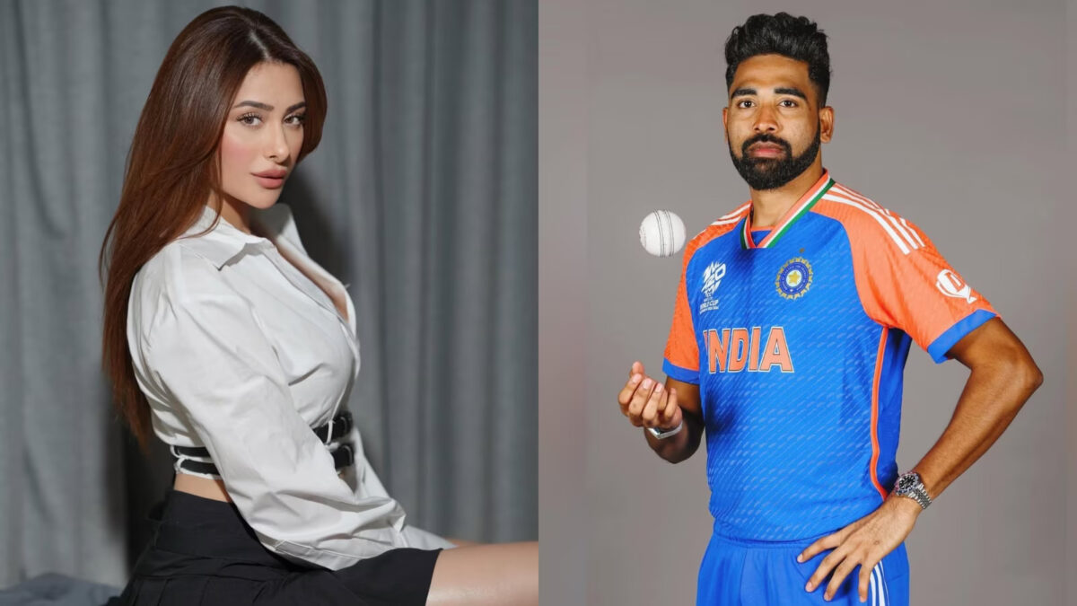 Mohammed Siraj dating Mahira Sharma. Photo- X