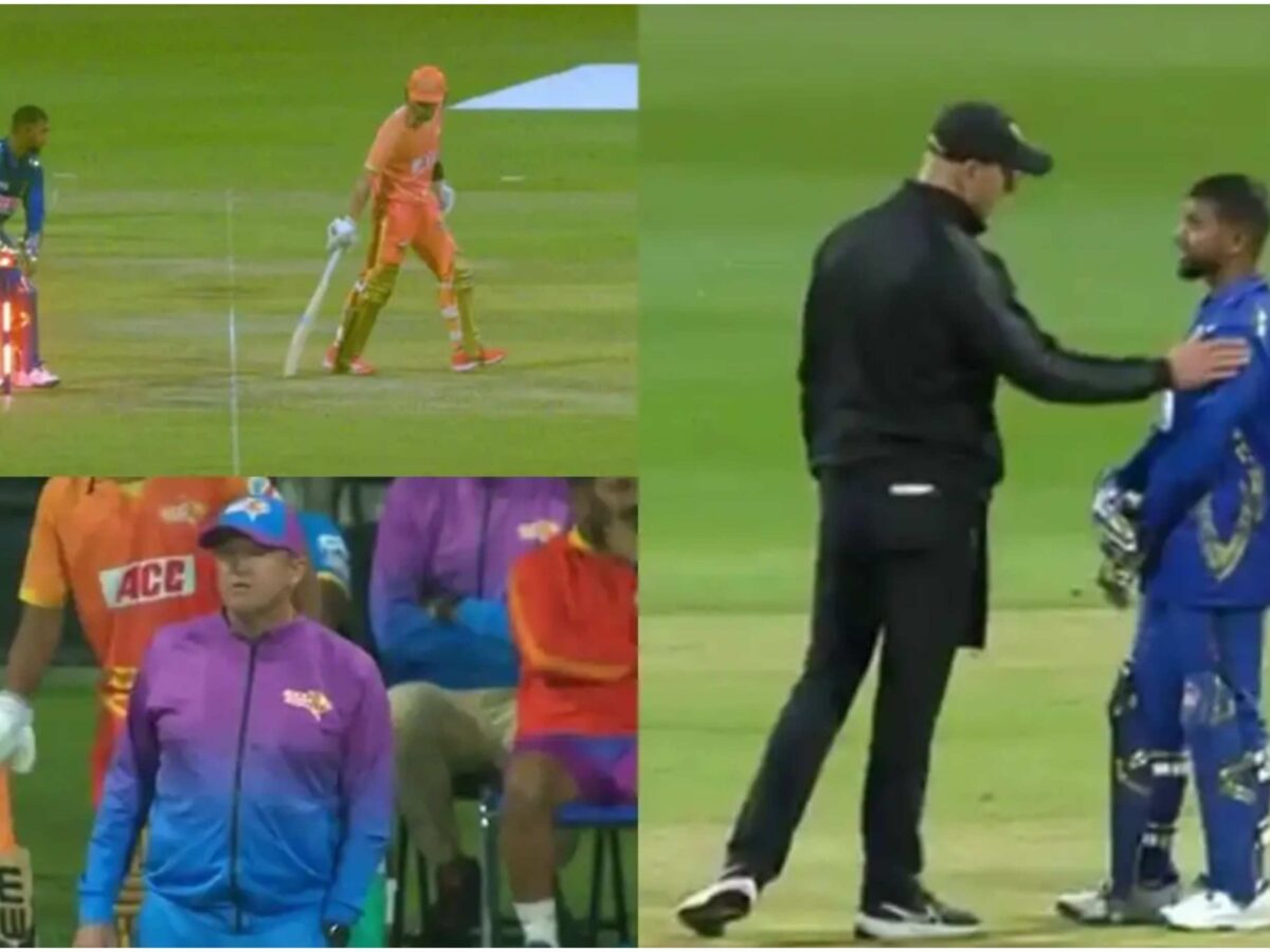 WATCH- Nicholas Pooran Embroiled In ‘Spirit Of Cricket’ Debate After Recalling Tom Curran Post Controversial Run Out in ILT20