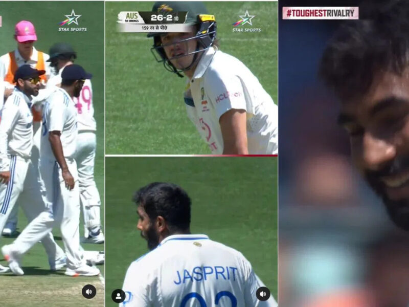 Watch- Virat Kohli Eggs Jasprit Bumrah On, Says “ Here’s Your Man Now” As Sam Konstas Bats