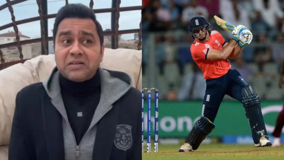 Aakash Chopra and England's Jos Buttler.