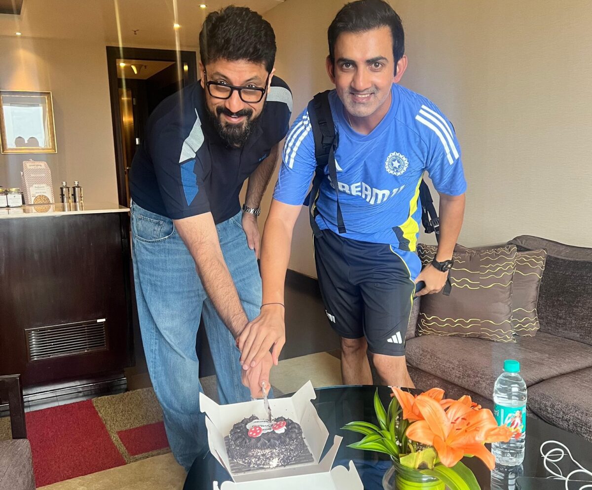 Gautam gambhir with Personal assistant Gaurav Arora. Photo- X