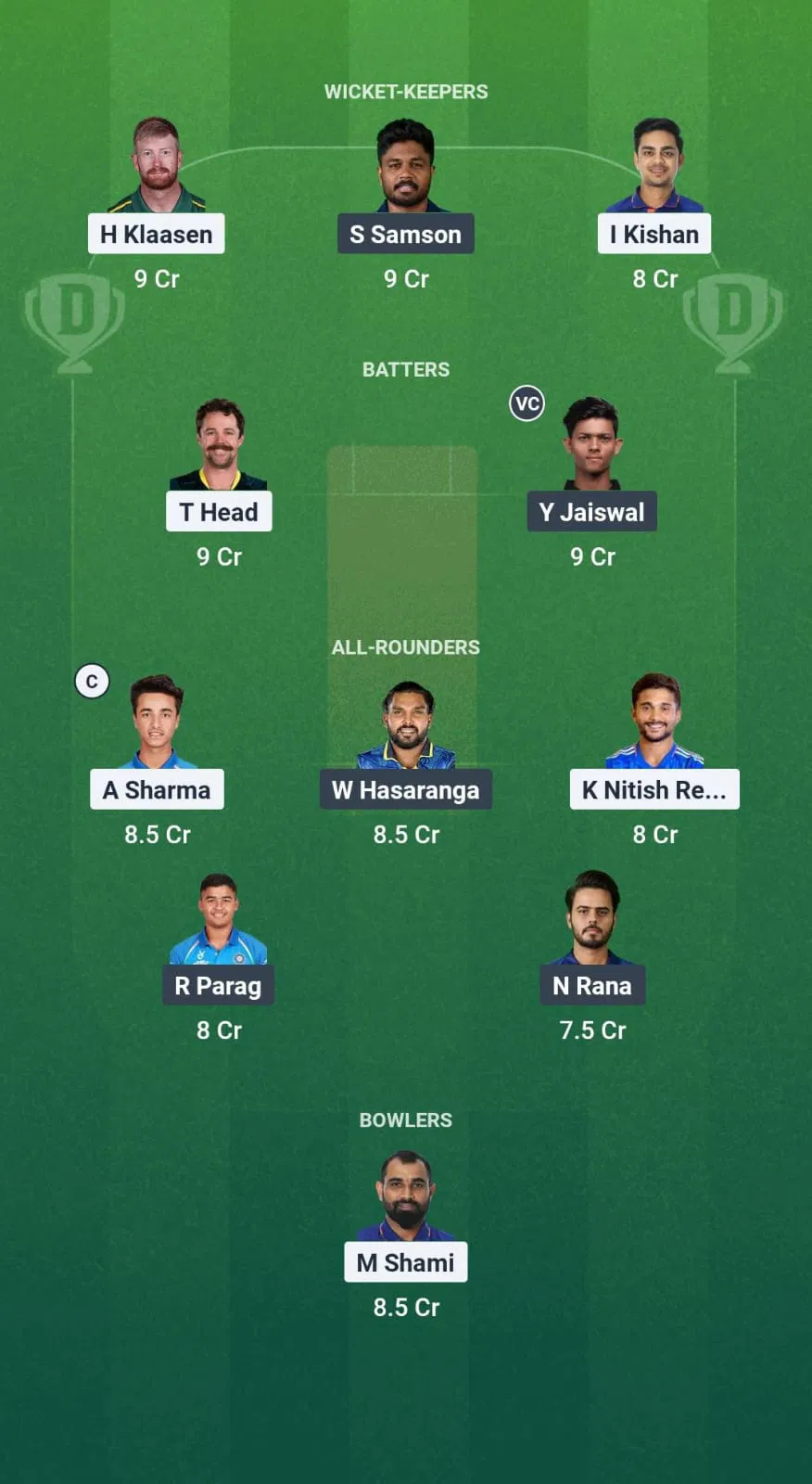 SRH vs RR Dream11 Prediction 