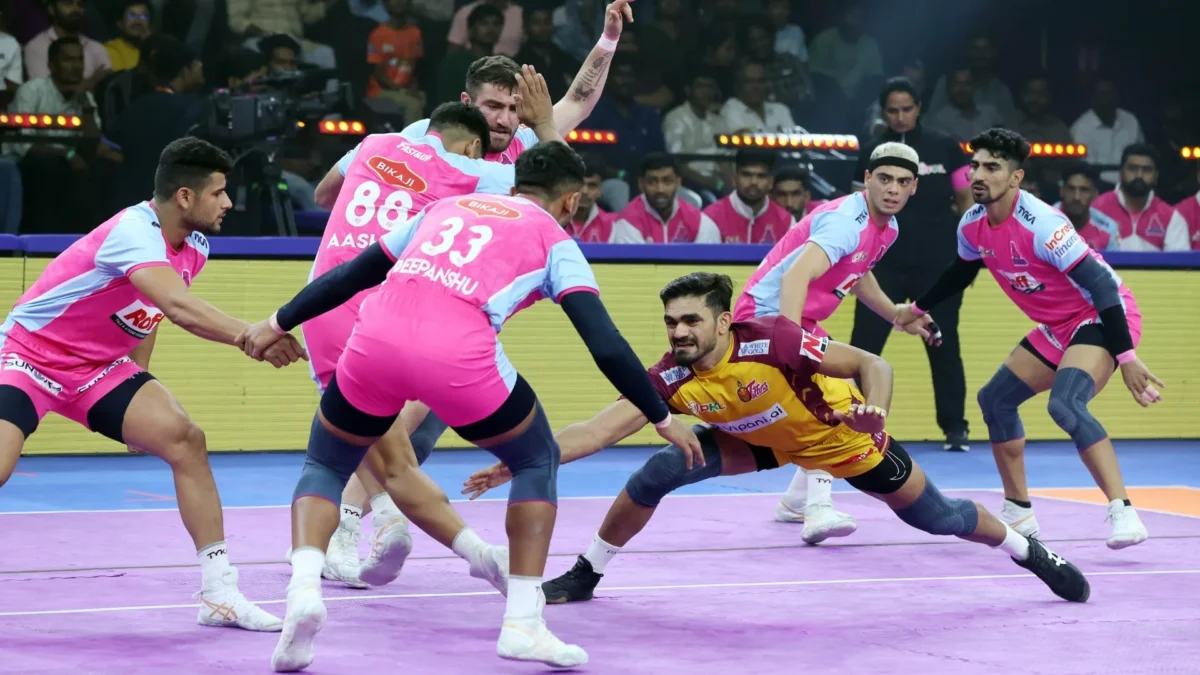 Jaipur Pink Panthers vs Telugu Titans in PKL 2025